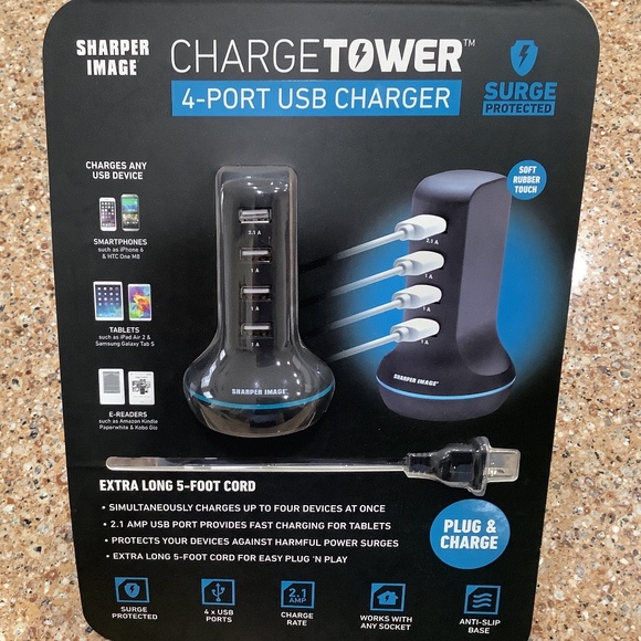 Phone Charger - 4 port USB Charger - Picture 1 of 2